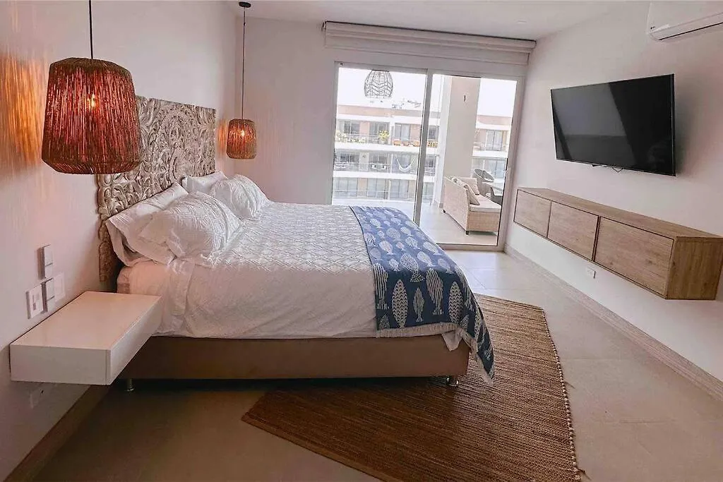 Lujoso Penthouse - Vista Al Mar - Playa Privada Apartman Cartagena